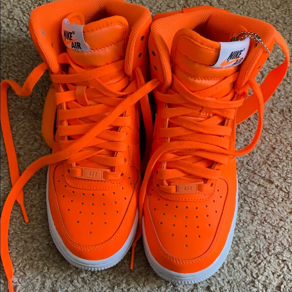 More photos of orange hightop AF1